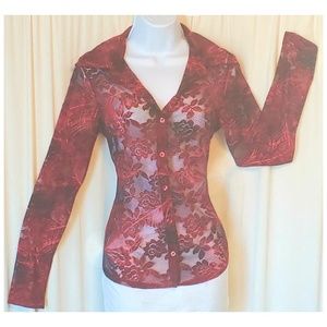 Karen Kane Lifestyle Dainty Long-Sleeved Shirt